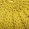 thumbnail image 5 of SIMPLIHOME Pouf Rond en Tricot à la Main Shelby, Repose-Pieds, Rembourré en Coton Moutarde, pour le Salon, la Chambre et la Chambre d'Enfant, Transitionnel, Moderne, 5 of 5
