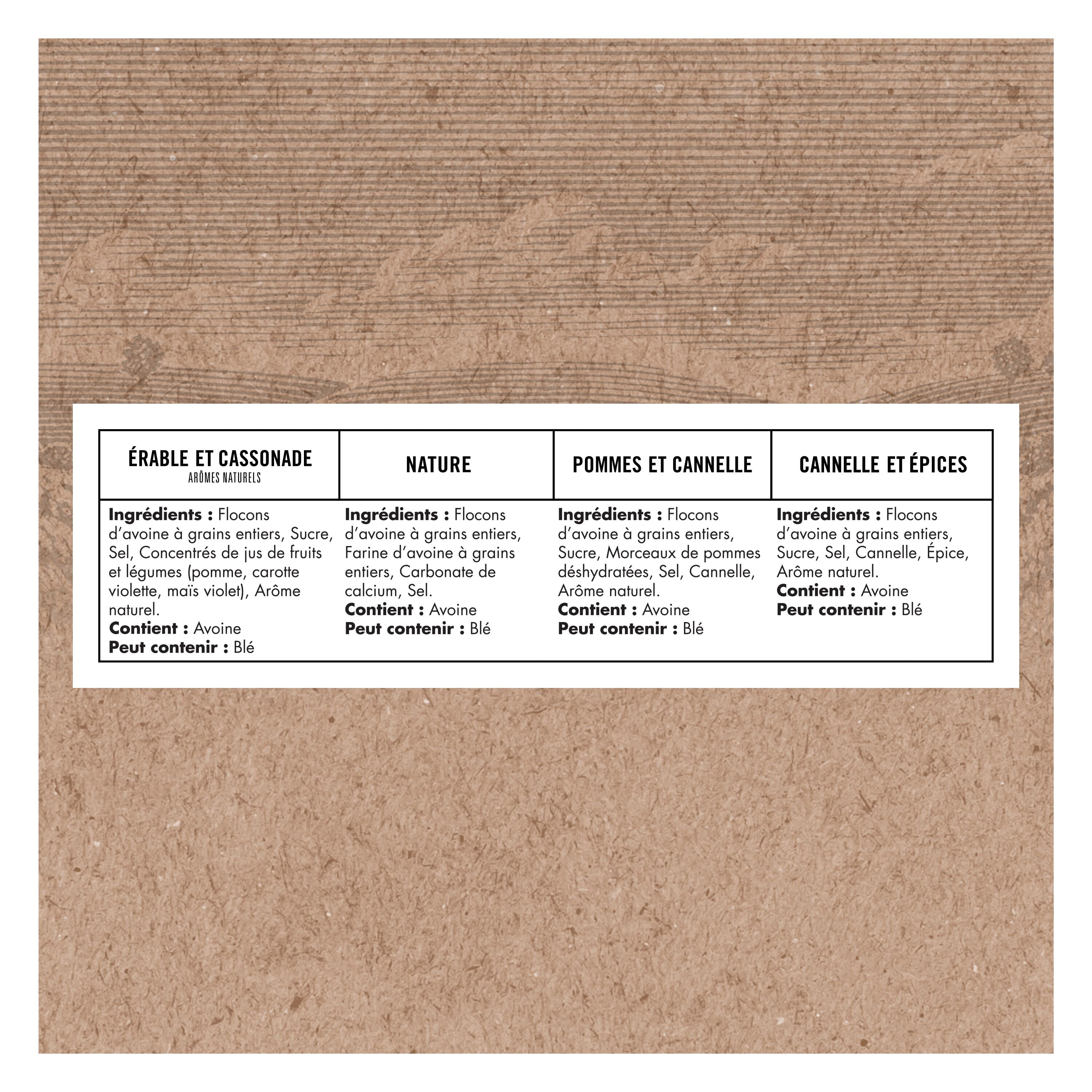 Quaker Gruau Instantané Assortiment de Saveurs