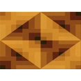 thumbnail image 1 of Ahgly Tapis Rectangulaire Lavable en Machine Intérieur Transitionnel Acajou Brun, 2 Pieds x 5 Pieds, 1 of 7
