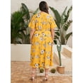 thumbnail image 2 of U.Vomade Women's Plus Size Dress Floral Button Dress, 2 of 6