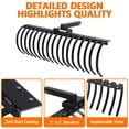 thumbnail image 4 of BeesClover Heavy-Duty Landscape Rake for Lawn Tractor, ATV, or UTV - 49 Inch Width, 17 Steel Tines, 2-Inch Receiver - Ideal for Dethatching Pine Needles, Grass, 4 of 7