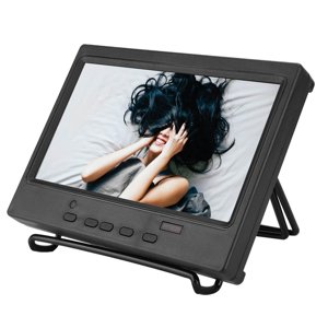 HD Surveiller, 7 1 cm 1024x600 Moniteur portable, support d'affichage multifonctions HD Interface multimédia VGa AV Moniteur d'entrée, moniteur électronique pour ordinateur de bureau de jeu