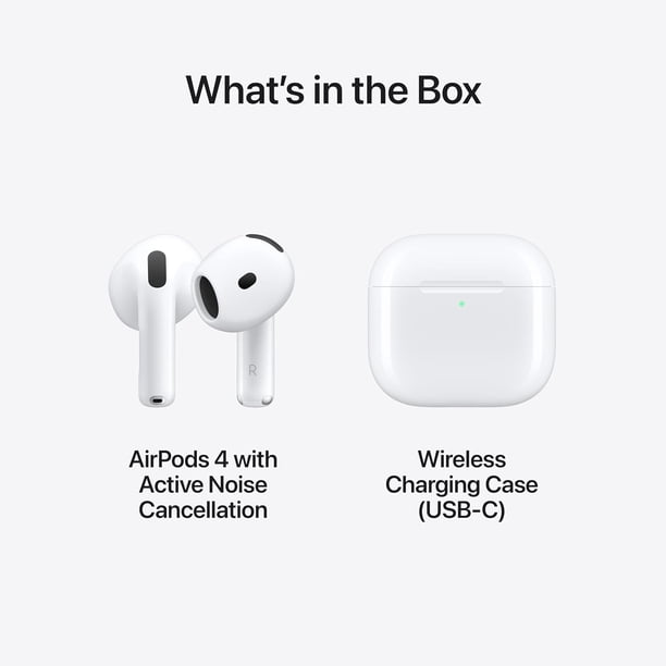 Refurbished Apple AirPods 4 Wireless Earbuds with H2 Chip