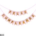 thumbnail image 1 of Decorations for Girls Macaron Happy Birthday Bunting Banner with Hooks Ribbon, 1 of 12