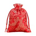 thumbnail image 1 of serony Drawstring Embroidery Sachet Blessings Jewelry Packaging Bag Home Living Room Door Rear Review Decoration Pendant Red, 1 of 8