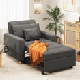 thumbnail image 1 of AECOJOY Fauteuil Convertible 3 en 1 36 Po (91 cm) avec Dossier Réglable et 2 Coussins - Gris Moderne, 1 of 8