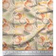 thumbnail image 1 of Soimoi White Rayon Fabric Mix Fruits Fabric Prints By Yard 42 Inch Wide, 1 of 3