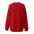 thumbnail image 5 of 2023 Sweat-Shirt Oversize pour les Femmes Amour Décontracté à Manches Longues Col Rond Velours Décolleté Épaule Régulière à Capuche Tops Ample, 5 of 5