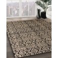 thumbnail image 2 of Ahgly Company Tapis d'Intérieur Carré Abstrait Marron, 7 Pieds Carré, 2 of 6