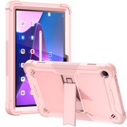 Armor Stand Case For Lenovo Tab M10 HD 2nd Gen X306F X606X M10 3rd Gen 2022 10.1 TB-328FU Cover Tablet For Tab M10 Plus 3rd Gen Rosegold Tab M10 Plus Gen3