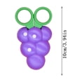 thumbnail image 3 of HOARBOEG Cute Fruit Scissors Set Carrot Banana Grape Strawberry Shape With Protective Cover Children's Paper Cutting Tools Safe, 3 of 3