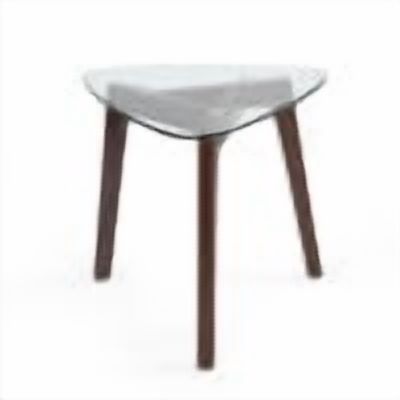 Noble House Mosier Mid-Century Modern End Table with Glass Top