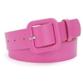 thumbnail image 1 of RYGRZJ Womens Candy Color PU Leather Belt Wide Square Elastic Waistband Lot K0 R8Y, 1 of 1