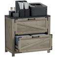 thumbnail image 1 of HOMCOM 2 Drawer File Cabinet Lateral Filing Cabinet for Home Office, Grey, 1 of 10