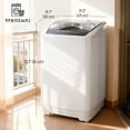 thumbnail image 2 of CoSoTower Compact Washer, Portable Washing Machine, Full Automatic Washer with 8 Programs and 6 Water Levels, White, 2 of 7