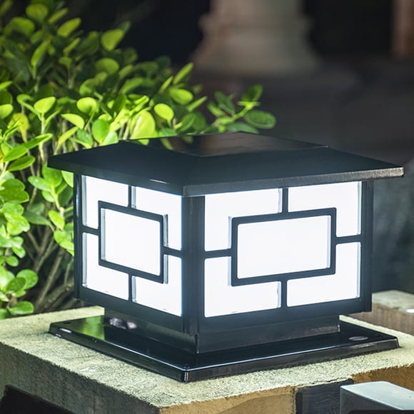 Vaidha Zhongzi Outdoor Solar Column Headlight New Chinese Courtyard Light Front Door Villa Wall Column Light