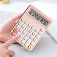 thumbnail image 1 of Jpxdew Basic Calculator Portable,Slim 5.12x3.74x1.18in,Quiet Keys Solar Battery,Desk Calculator for Home Office Accounting, 1 of 6