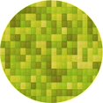 thumbnail image 1 of Ahgly Company Tapis d'Intérieur Lavables en Machine, Ronds, Transitionnels, Vert Pistache, 5' Ronds, 1 of 7