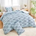thumbnail image 2 of Hitime Queen Duvet Cover Set, Soft & Breathable Microfiber 3 Pieces Queen Bedding Sets, Pattern Queen Comfy Duvet Cover Set, with Zipper Closure (Queen), 2 of 8
