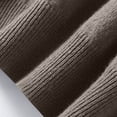 thumbnail image 4 of yoeyez Chandails Légers pour Femmes à Manches Longues Col Ras du Cou Chandail Uni Chandail Léger Doux Tricoté Hauts Bas d'Automne Café L, 4 of 5