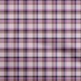 thumbnail image 1 of oneOone Velvet Pink Fabric Check Sewing Material Print Fabric By The Yard 58 Inch Wide, 1 of 4