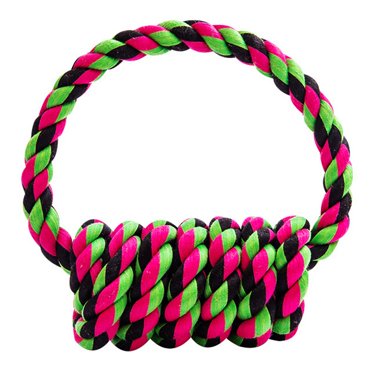 Anneau de Corde en Coton pour Chien, Anneau de Corde en Coton pour Chien Jouet de Dentition Design de Nouvelle Génération