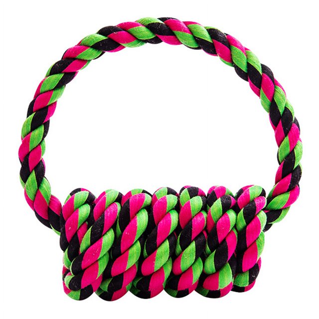 Pet Dog Cotton Rope Ring,Pet Cotton Rope Ring Dog Teething Rope Toy Pet Cotton Rope Ring Next-Gen Design