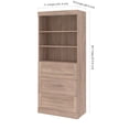 thumbnail image 4 of Unité de rangement avec tiroirs 36L Pur de Bestar, brun rustique, 4 of 5