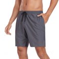 thumbnail image 2 of RELLECIGA Men's Gray Swim Trunks Quick Dry Board Shorts with Pockets Bathing Suits, 2 of 6