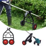 HLONK Roues de soutien à étrier à cordes Roues d'attache Marche auxiliaire derrière roues & Accessoires Black String Trimmer Support Roues