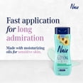 thumbnail image 3 of Nair 3-in-1 Hair Removal Lotion for Sensitive Skin with Sunflower Seed Oil and Green Tea Extract, 233 ml, 3 of 9