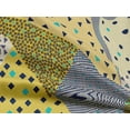 thumbnail image 4 of oneOone Rayon Medium Yellow Fabric Triangle Geometric Sewing Craft Projects Fabric Prints By Yard 56 Inch Wide, 4 of 5