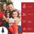 thumbnail image 4 of HOMCOM 5FT Pre-lit Artificial Christmas Tree with LED Lights and Fiber Optics, Xmas Holiday Decoration, Green, 4 of 10