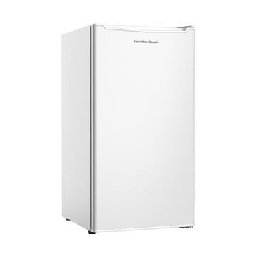 Hamilton Beach Mini Réfrigérateur 3,3 pi³ avec compartiment congélateur, réfrigérateur compact à porte simple, Energy Star, porte réversible, Blanc