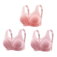 thumbnail image 1 of Timegard 3pc Bra for Women No Underwire Mesh Adjustable Strap Full Support Comfortable Seniors Bras, 1 of 6