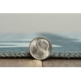 thumbnail image 3 of Outdoor Washable Doral Aqua & Green 5' x 7' Area Rug, 3 of 9