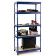 thumbnail image 1 of Patiojoy 5-Tier Industrial Steel Storage Shelves Garage Rack with Adjustable Shelves Navy Blue, 1 of 6