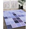 thumbnail image 3 of Ahgly Tapis Rectangulaire Lavable en Machine Intérieur Transitionnel Violet Pervenche, 5 Pieds x 8 Pieds, 3 of 7