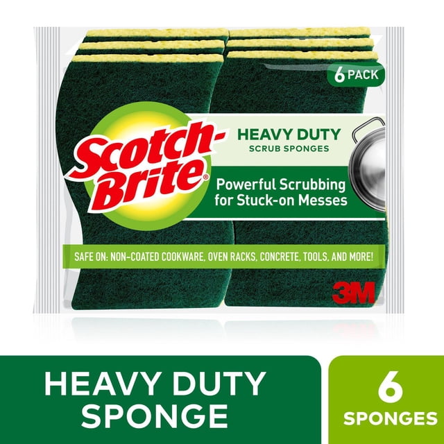 Scotch-Brite® Heavy Duty Scrub Sponge, 6-Count