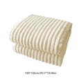 thumbnail image 3 of Up to 65% Off! Gspmoly Flannel Fleece Throw Blanket Lightweight Warm and Soft Striped Couch and Bed Blanket Cozy Microfiber Ribbed Sofa Decor for All Season up to 65% Off, 3 of 6