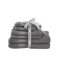 thumbnail image 1 of Diamond Turkish Towel Set of 6 Grey, 1 of 3