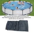 thumbnail image 3 of Winter Pool Cover, 15FT / 16.2FT Round Pool Cover for Above Ground Pools, Keeps Out Debris, Cold and UV Resistant, Includes Winch and 100FT Cable, Superior Strength, 3 of 7