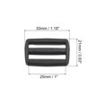 thumbnail image 2 of Unique Bargains Black 1 Inch Tri-Glide Slide Buckles Webbing Strap Fastener (100 Pack), 2 of 5