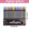thumbnail image 3 of ZXNWN Double Line Outline Pen Set Glitter Gel Pens for Adult Coloring Books DIY Crafts 36pc Set D, 3 of 9