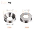 thumbnail image 2 of Unique Bargains Lot de 30 Rondelles à Encastrer M5 en Alliage d'Aluminium Anodisé, Gris, 2 of 4