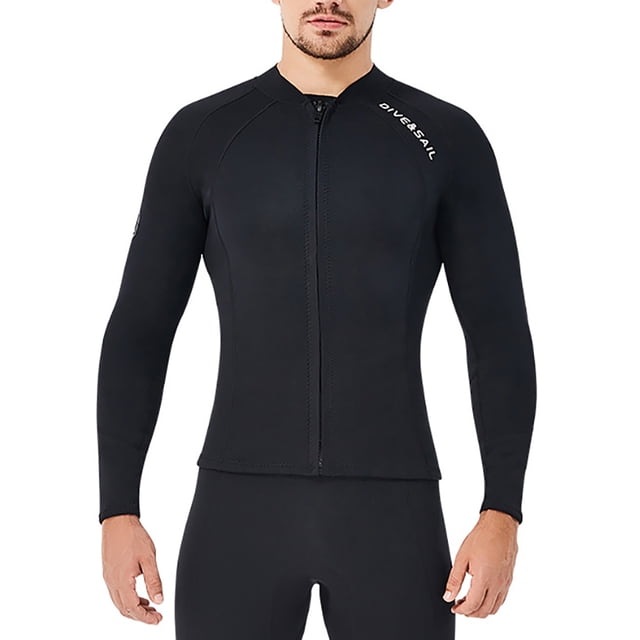 Haut de Combinaison de Plongée 2 mm, Combinaisons Thermiques, Protection UV, Combinaisons de Plongée sous-Marine, Grande Taille, Combinaison de Surf pour Aquagym et Snorkeling, 3TG