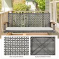 thumbnail image 3 of Patiojoy Patio 2-Person Rattan Porch Swing Chair with 118' Hanging Ropes and Seat Cushion, Off White, 3 of 7