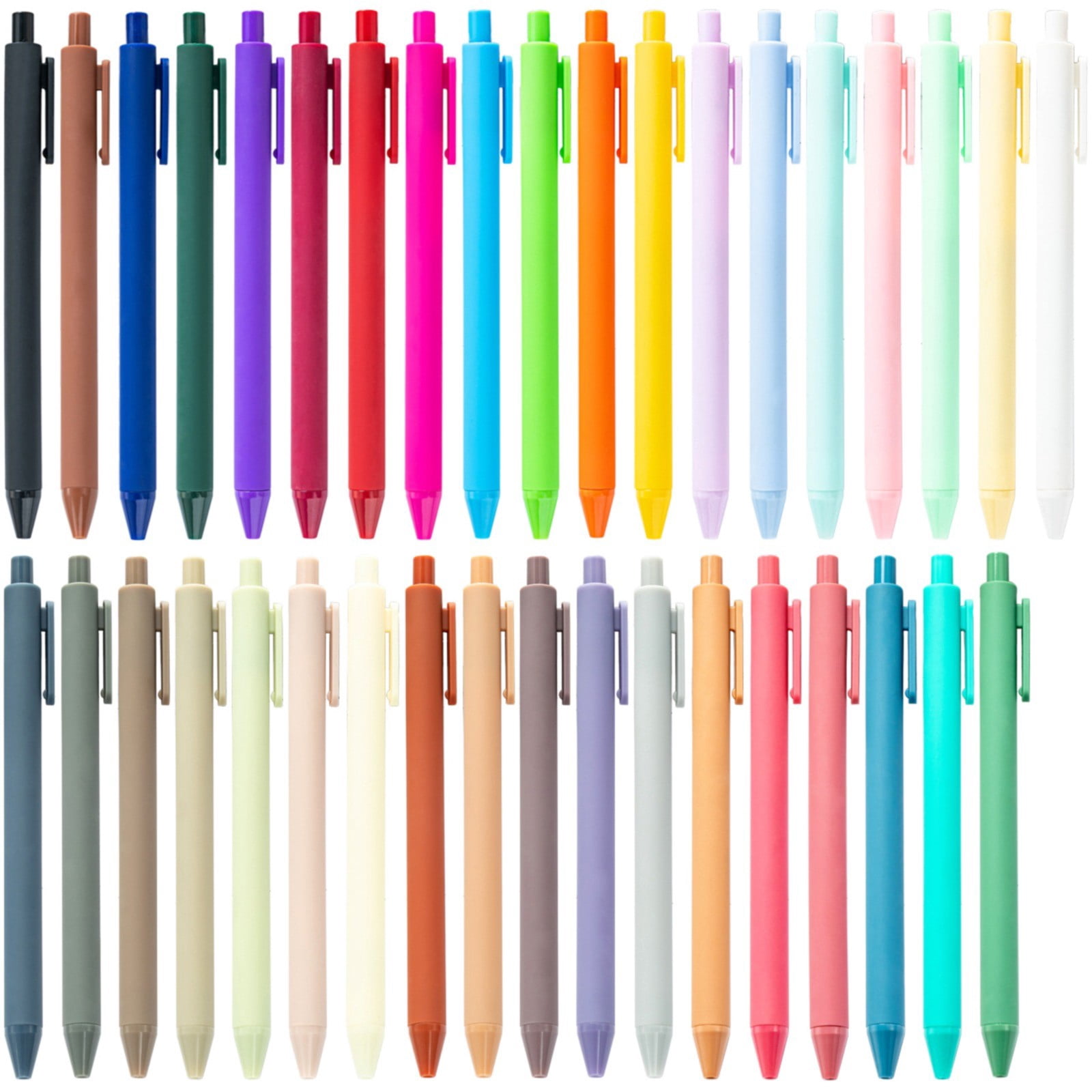 Ball Point Pens 30 Pack Pens Click Pens Retractable Ballpoint Pens Medium Point 1MM 5ml, Smooth Pens for Writing, School Supplies Gifts for Men Women for Journaling Note Taking Sketching