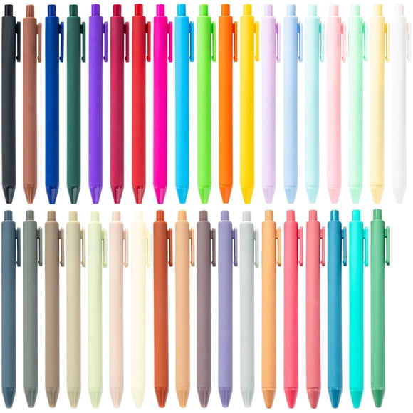 Ball Point Pens 30 Pack Pens Click Pens Retractable Ballpoint Pens Medium Point 1MM 5ml, Smooth Pens for Writing, School Supplies Gifts for Men Women for Journaling Note Taking Sketching