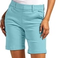 thumbnail image 1 of Shorts pour Femmes Liquidation Grande Taille Shorts en Sergé Extensible pour Femmes Taille Fine à Enfiler Coupe Régulière Shorts de Randonnée Été Décontractés avec Poches en Liquidation, 1 of 9